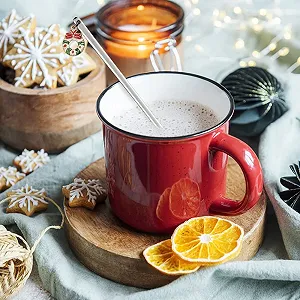 Набор из 6 Рождественских Ложек, Рождественские Кофейные Ложки, Нержавеющая Сталь, Рождественский Декор для Торта/Десерта/Кофе/Чая/Украшения Стола (Серебро) synthetic.ua - Фото 1