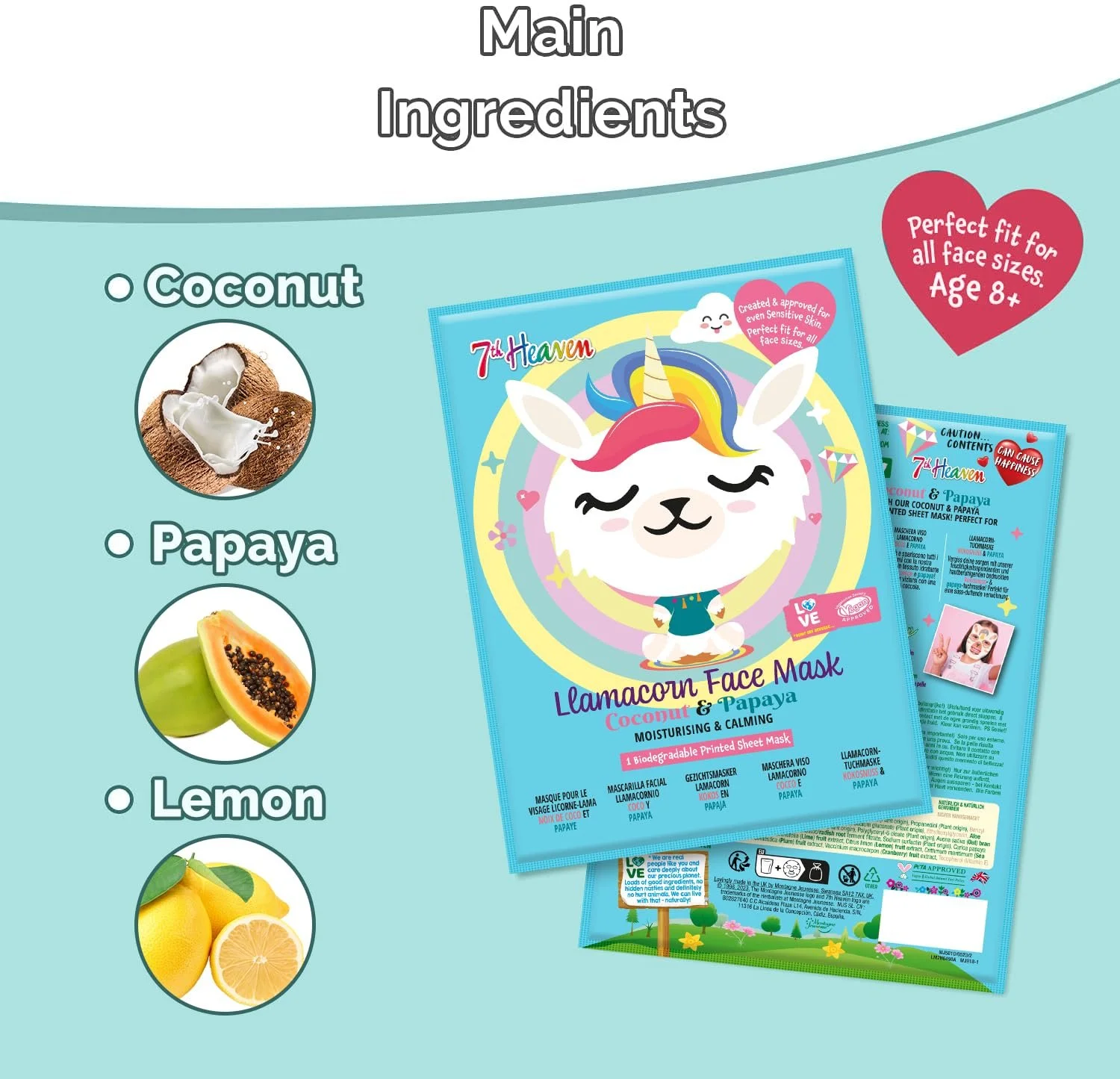 Тканинна маска MONTAGNE JEUNESSE 7TH HEAVEN Заспокійлива з Flamacorn, фото №3