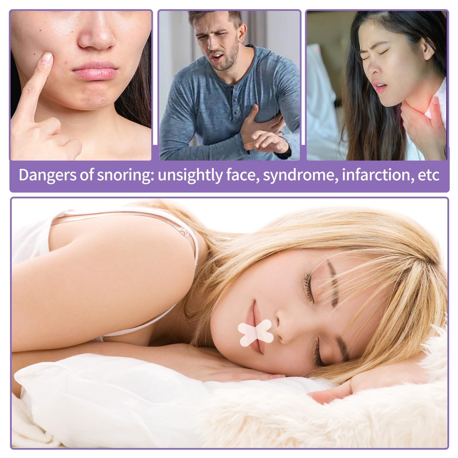 Тейп для рота Преміум, 120 шт., пластирі для сну, проти хропіння, фото №7