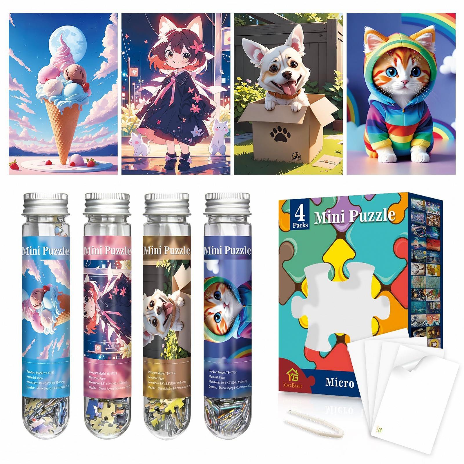 Міні-пазли 150 елементів 4 шт. 15 х 10 см, фото №1 Міні-пазли 150 елементів 4 шт. 15 х 10 см, фото №1