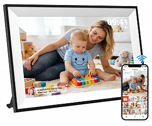 Цифровая фоторамка Frameo 10.1 дюймов 1280 x 800 HD IPS Сенсорный экран 32 GB Белая - Фото 1