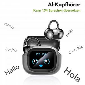 Навушники-перекладачі AI NE32, 3-в-1, 136 мов з додатком, бездротові synthetic.ua - Фото 1