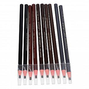 Олівець для брів Uonlytech Microblading Eyebrow Peel Off Pencil Чорний Упаковка з 10 штук synthetic.ua - Фото 1