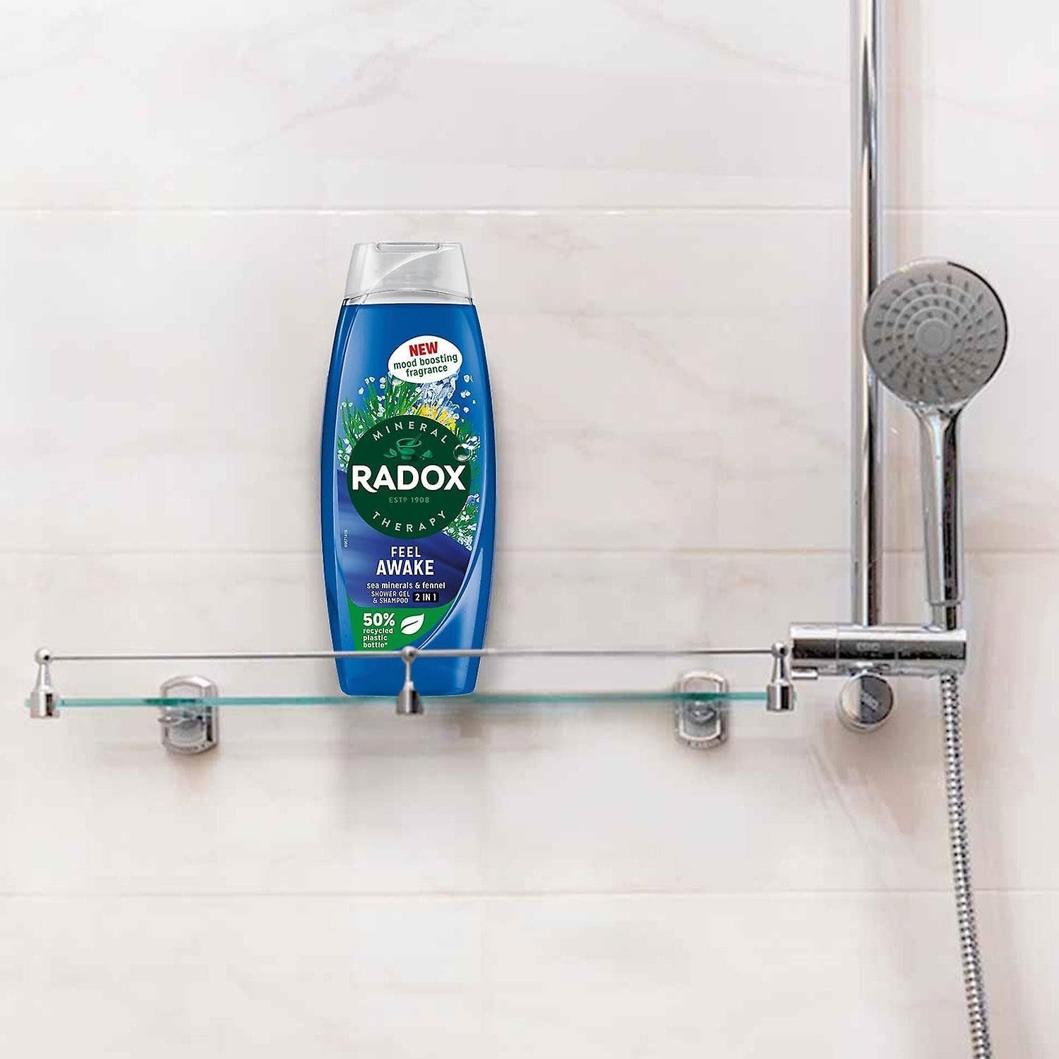 Гель для душа и шампунь Radox Mineral Therapy Feel Awake 2-в-1 морские минералы и фенхель 6 x 450 мл, фото №4 Гель для душа и шампунь Radox Mineral Therapy Feel Awake 2-в-1 морские минералы и фенхель 6 x 450 мл, фото №4