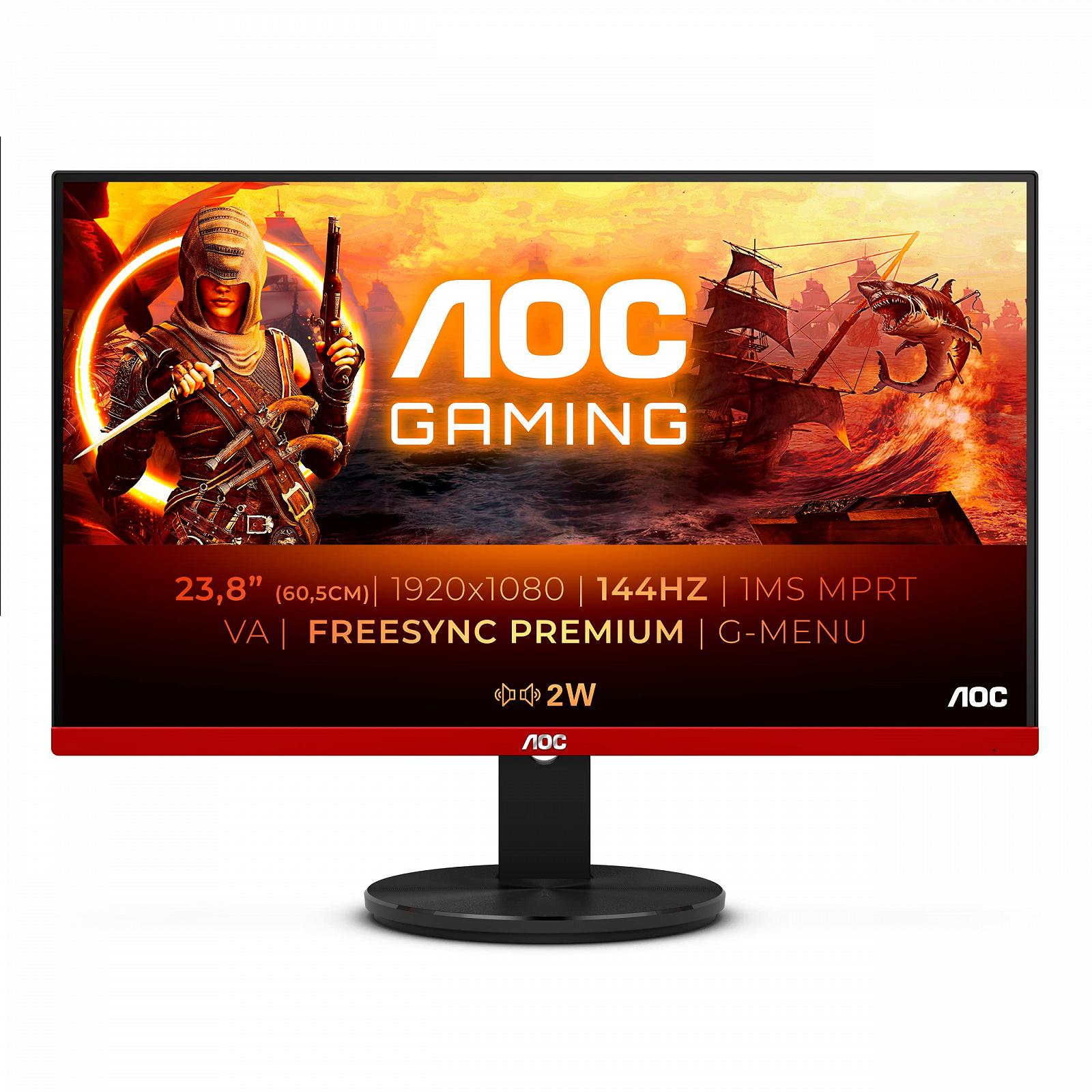 Монітор AOC Gaming G2490Vxa 60 см (23,8 дюйма) (HDMI, DisplayPort, 1 мс MPRT, 1920 x 1080 пікселів, 144 Гц, FreeSync Premium) чорний, фото №1