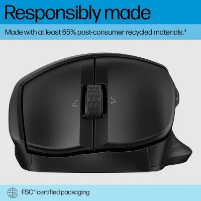 Мышка HP 480 Comfort Bluetooth Black (8T6M3AA), фото №5 Мышка HP 480 Comfort Bluetooth Black (8T6M3AA), фото №5