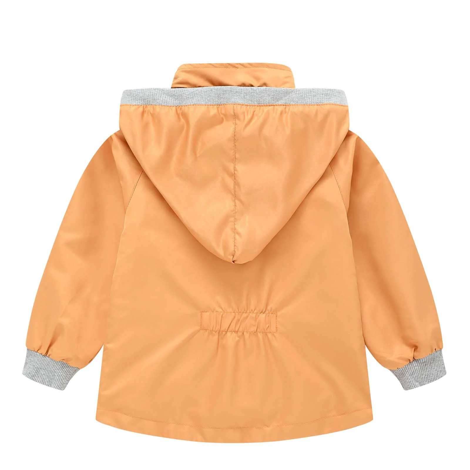 Детская софтшелл куртка с капюшоном KQIVAM, дышащая, с подкладкой, однотонная, легкая, фото №2