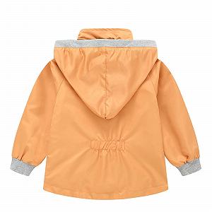 Дитяча софтшел куртка з капюшоном KQIVAM, дихаюча, з підкладкою, однотонна, легка synthetic.ua - Фото 1