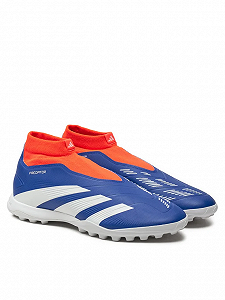 Сороконіжки Adidas Predator League Laceless Turf Boots Blue/Red 42 synthetic.ua - Фото 1