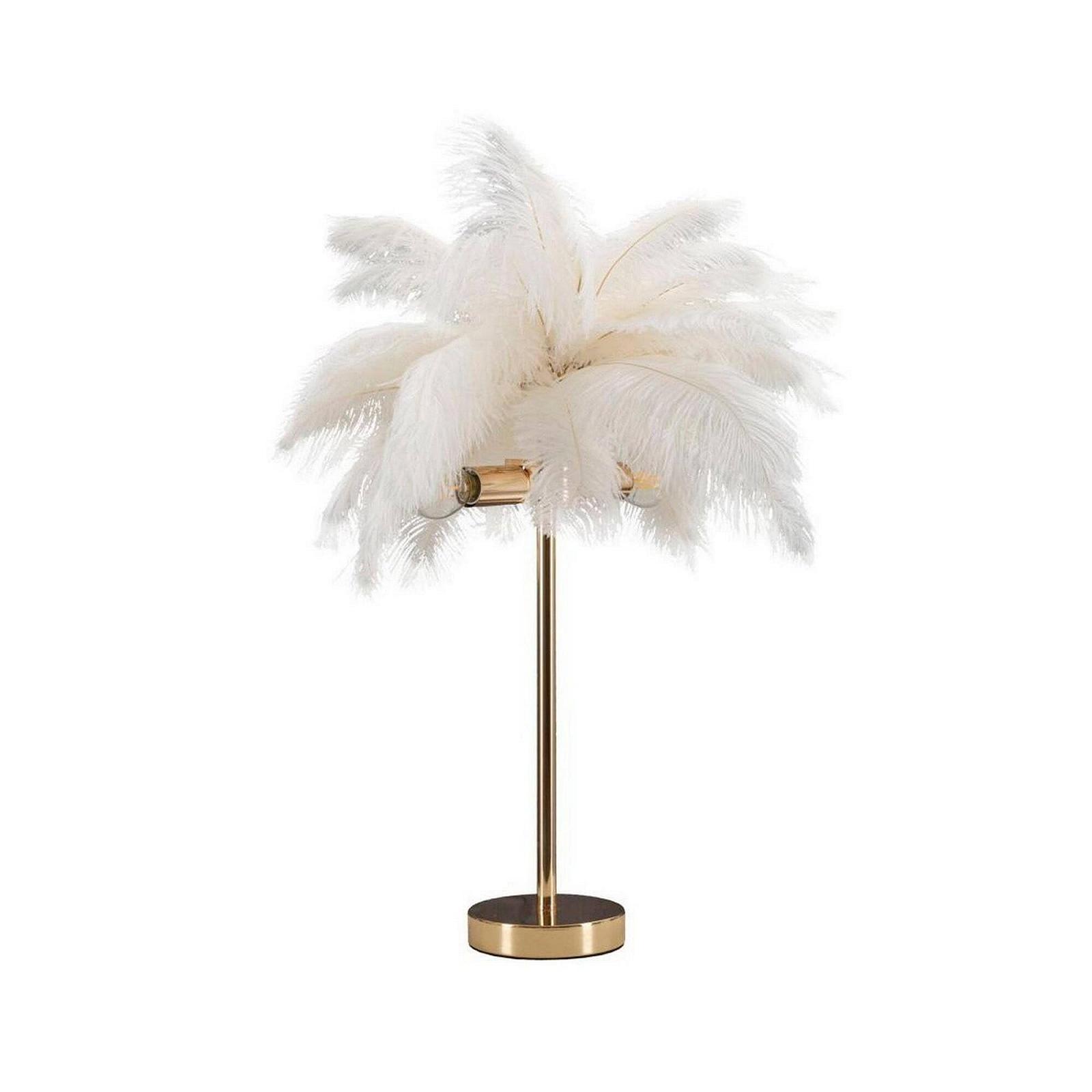 Настільна лампа Dmora Bonefro E40 білий абажур, фото №2