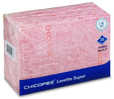 Салфетки Chicopee Lavette Super многоцелевые для кофейни Красные, фото №1