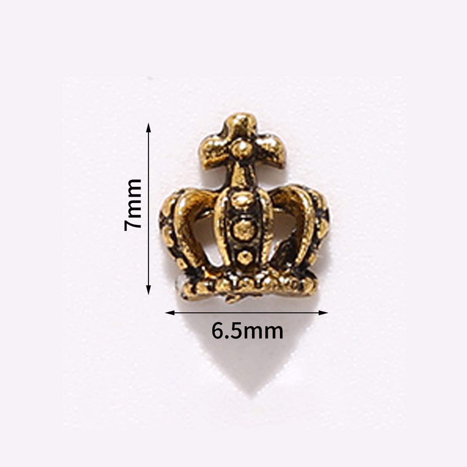 Стрази Метал Ретро панк Золотий, фото №2