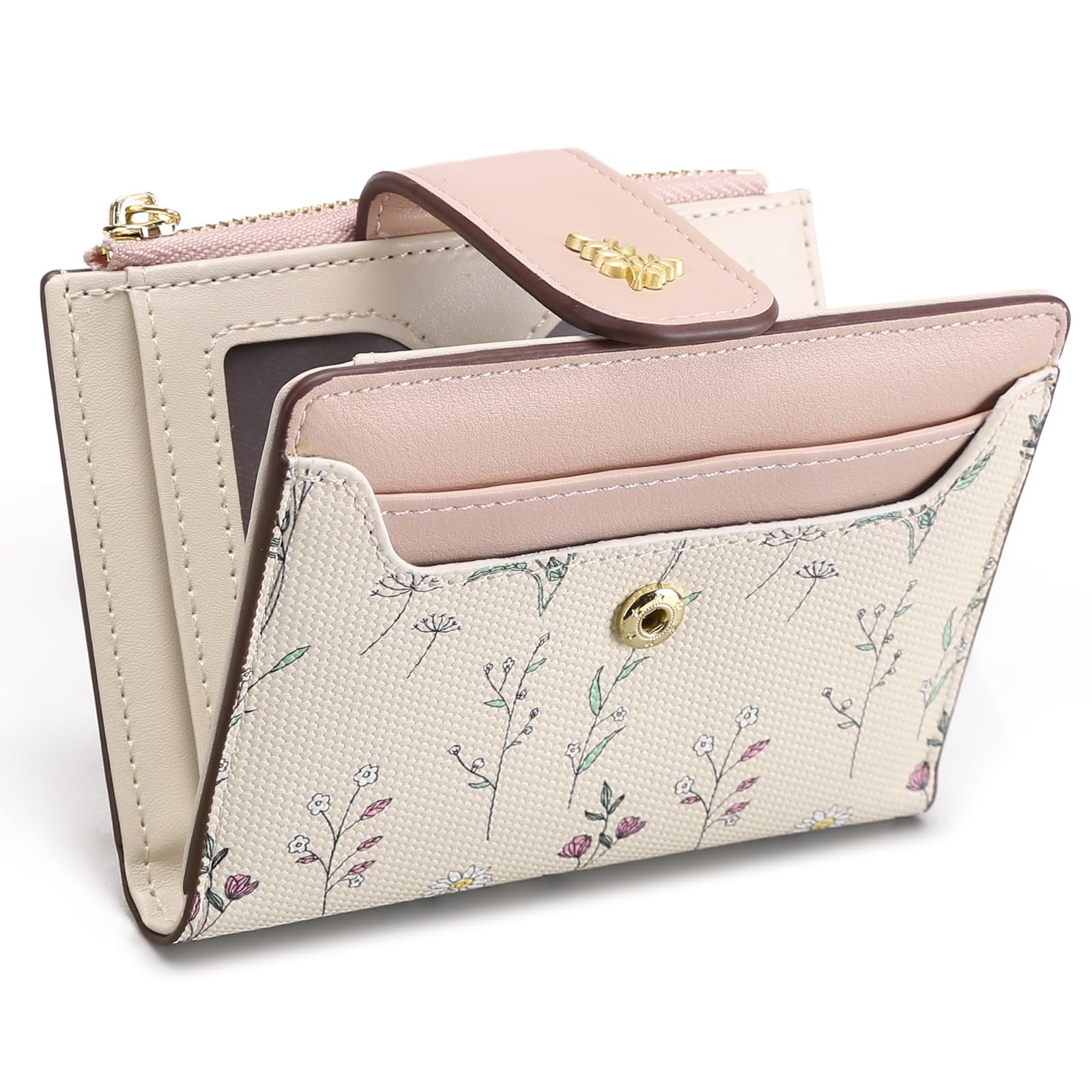 Кошелек GAEKEAO Маленький Женский PU Кожа Розовый (pink-1) Классический, фото №8