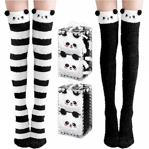 Пара жіночих довгих шкарпеток Panda One Size - Фото 1