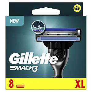 Сменные кассеты Gillette Mach3 Base Regular 10 x 8 шт - Фото 1