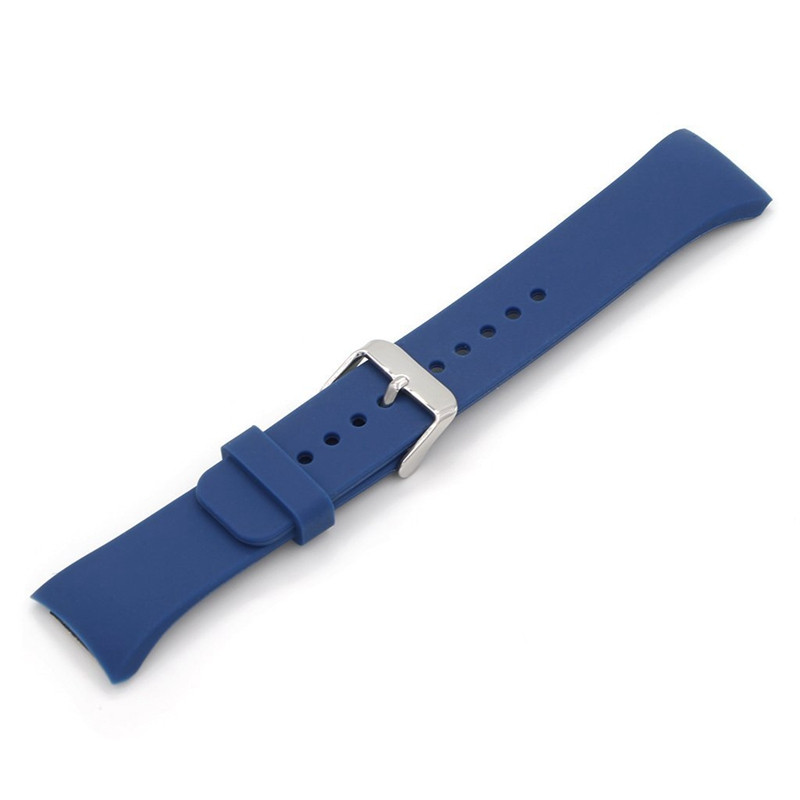 Силиконовый ремешок Primo для часов Samsung Gear S2 Sports SM-R720 / SM-R730 Dark Blue, фото №3