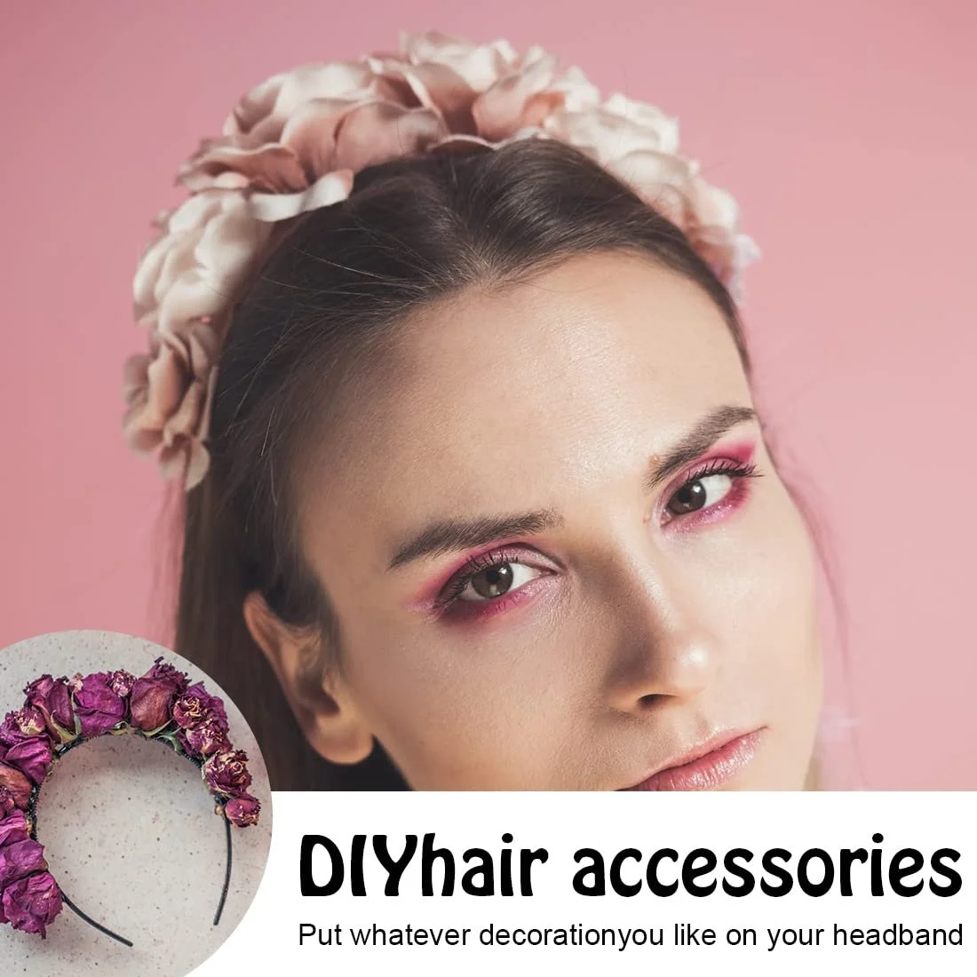 Обруч для Волосся Пластик 8 мм, 8 штук, фото №6