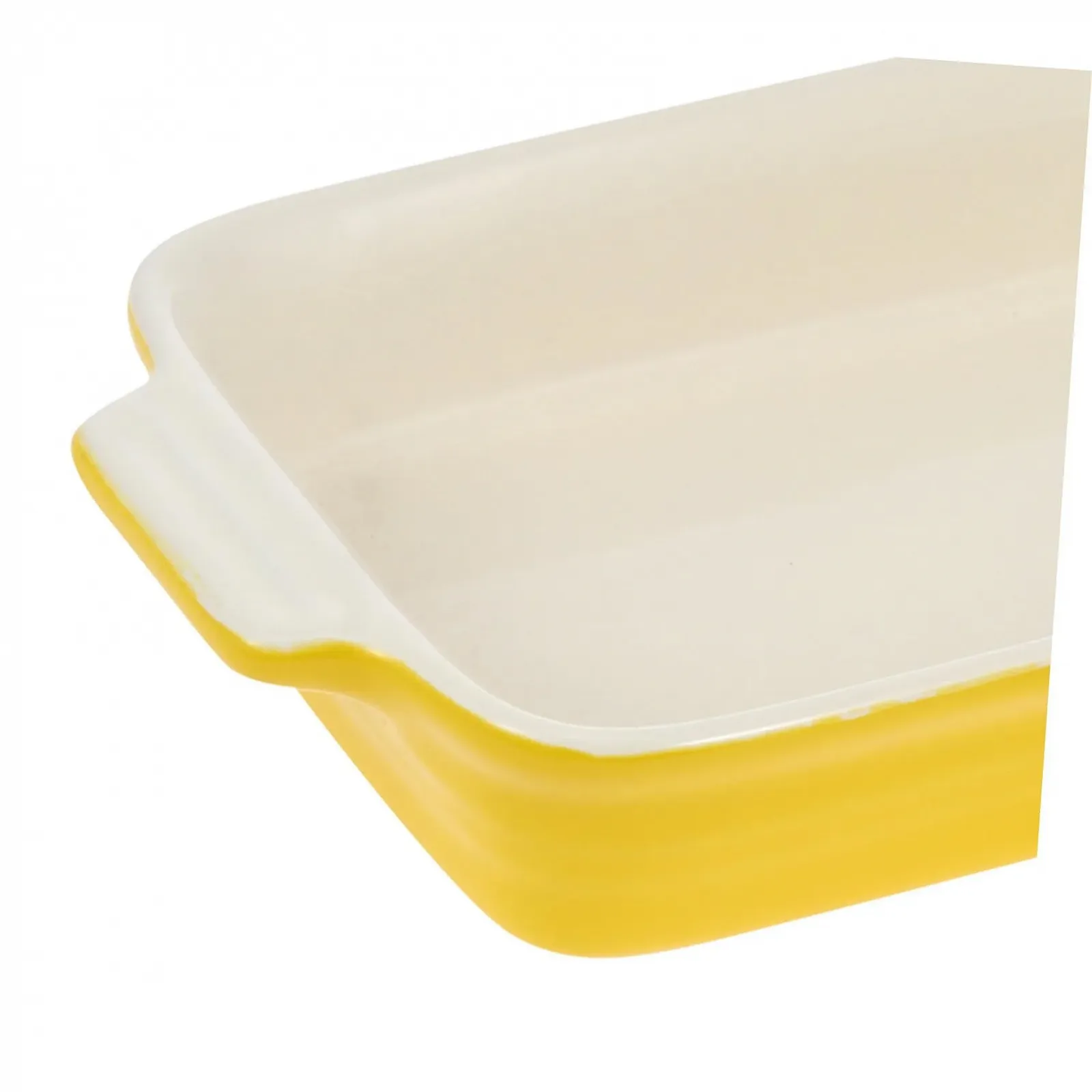 Форма для запекания BESTYASH Керамическая Прямоугольная с ручками Желтая, фото №5 Форма для запекания BESTYASH Керамическая Прямоугольная с ручками Желтая, фото №5
