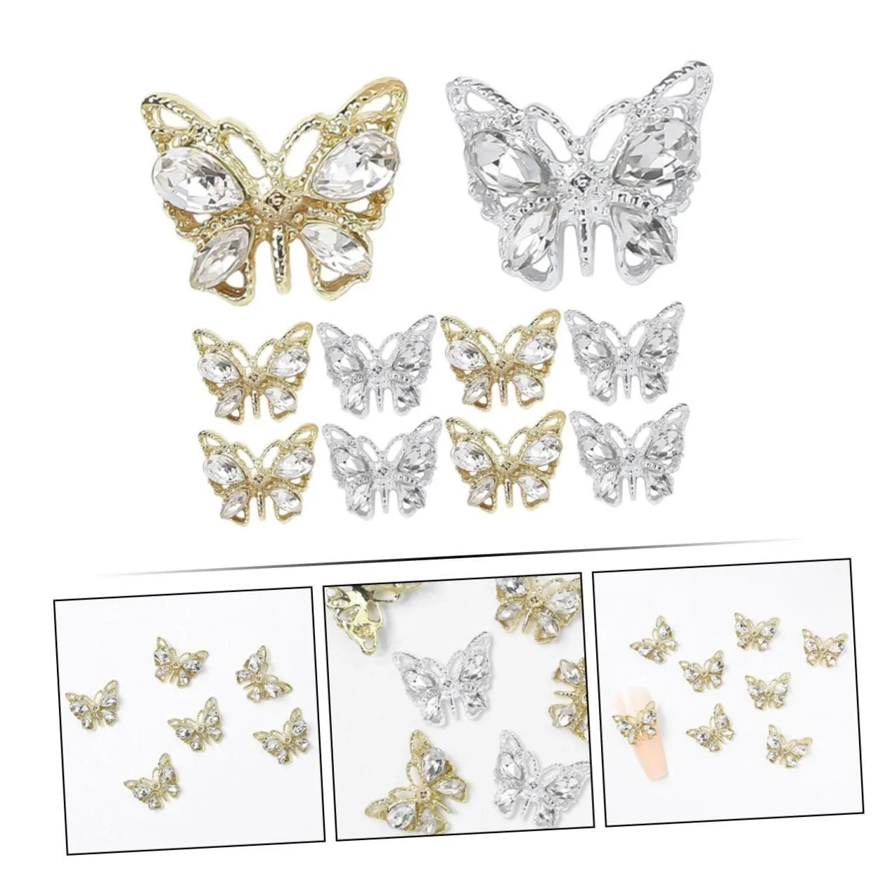 Прикраси для нігтів Метелики, фото №3