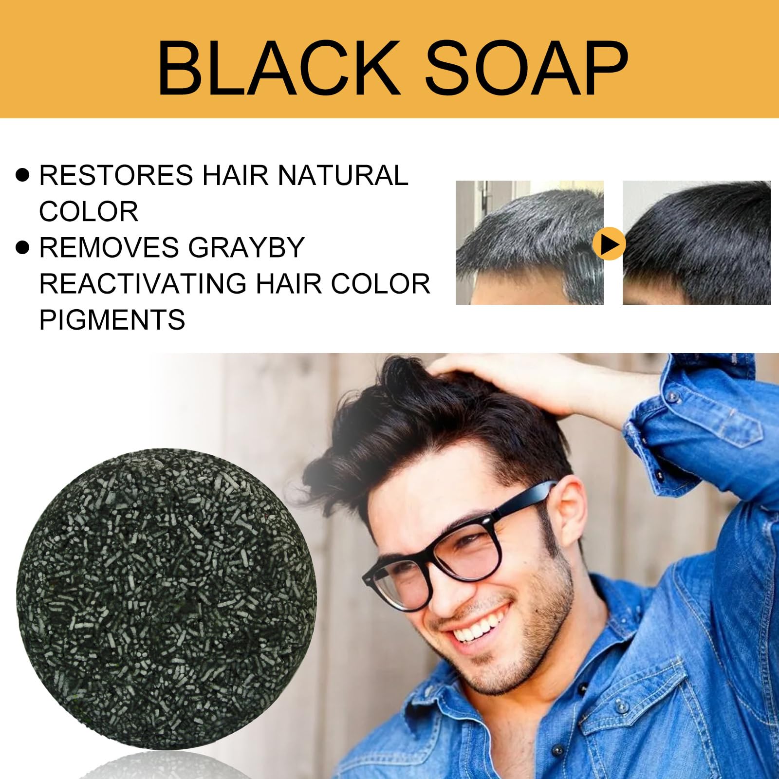 Твердий шампунь Pemarlis Grey Shine Soap Натуральний для сивого волосся Набір з 2 шт., фото №6