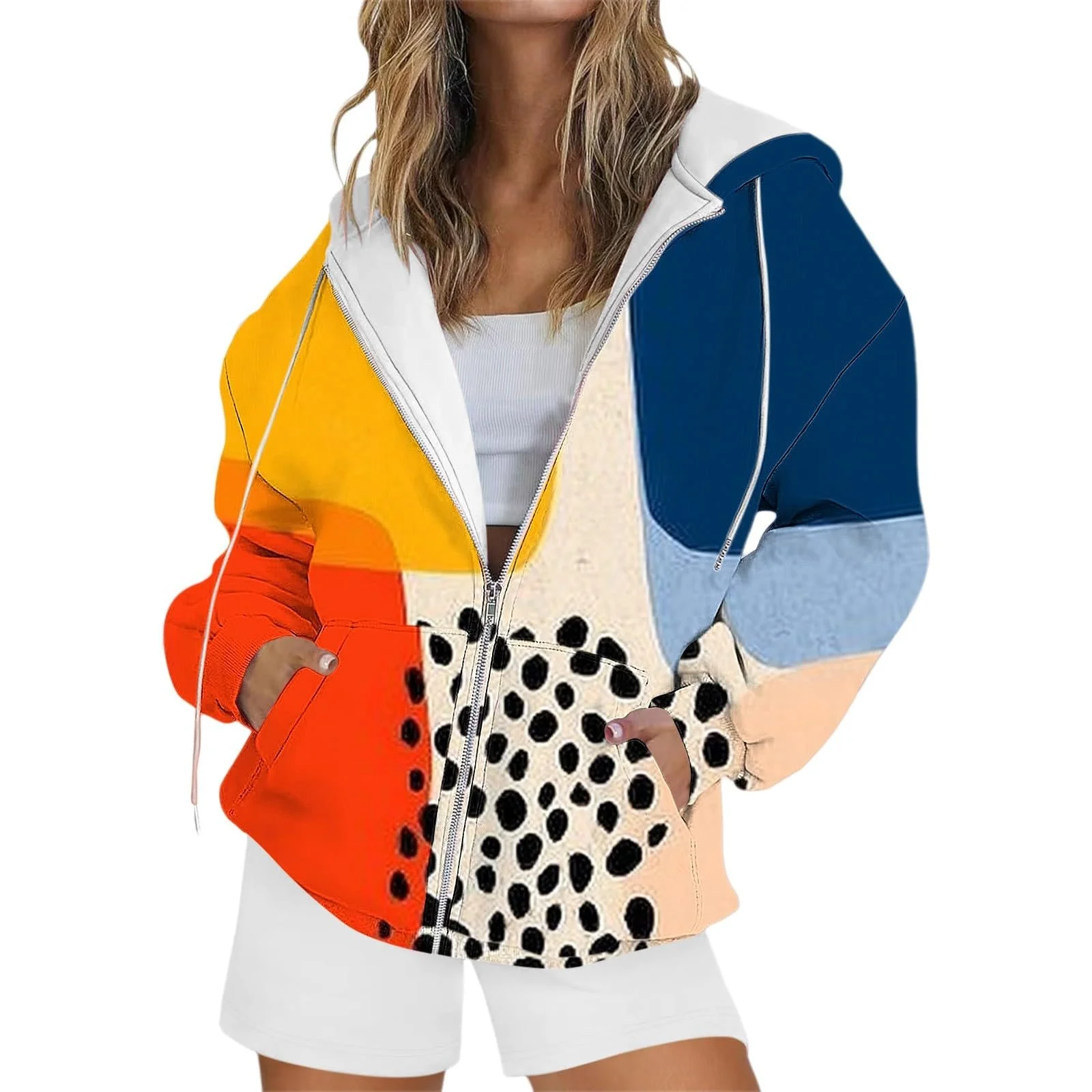 Худі Unilarinna Oversize Жіноча Толстовка На Блискавці, фото №1