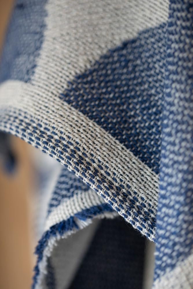 Плед Бавовняний David Fussenegger Ronda 'Halbkreise' 130 x 160 см Морський, фото №4