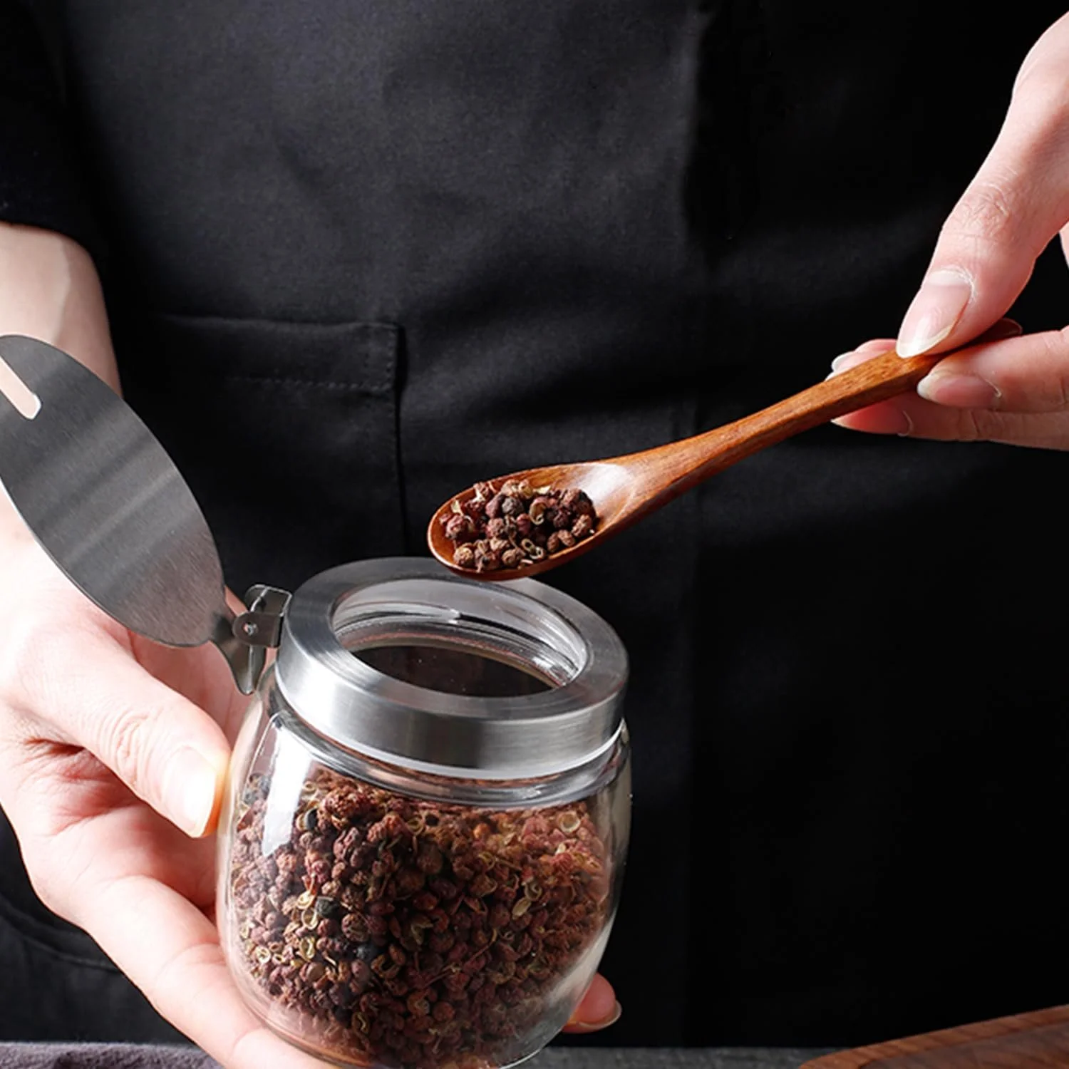 Ложка Деревянная 135 см Деревянный, 4 шт, фото №3