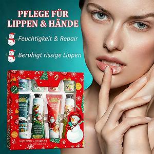 Набор Mini Handcreme Handcream & Lipblam Weihnachten - 8 шт. (4 крема для рук и 4 бальзама для губ) synthetic.ua - Фото 1