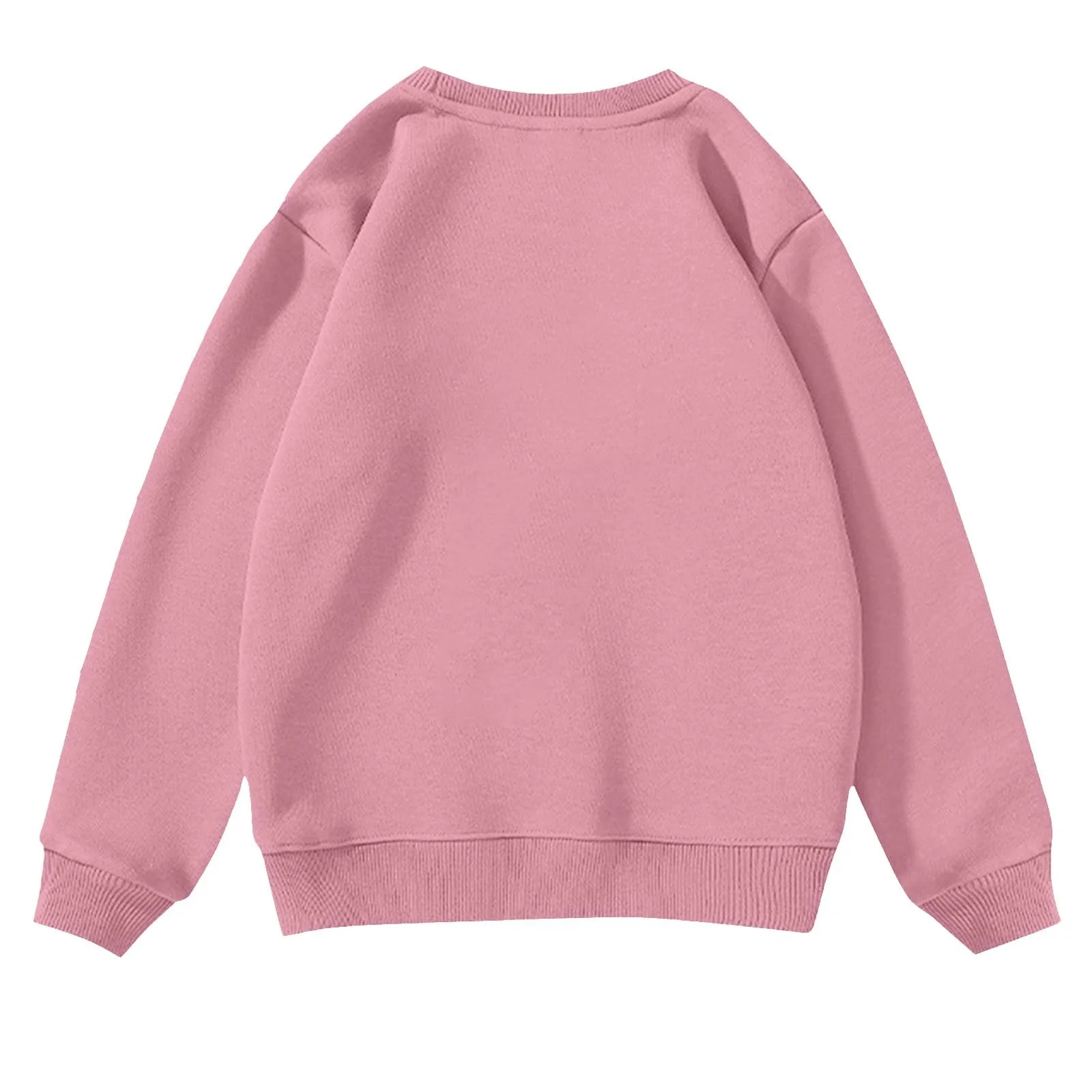 Свитшот oversize для девочки Generisch с вышивкой бантиков, детский повседневный пуловер с круглым вырезом и длинными рукавами, одежда для отдыха, школы и повседневной жизни, свитшоты для спортивных мероприятий, фото №2