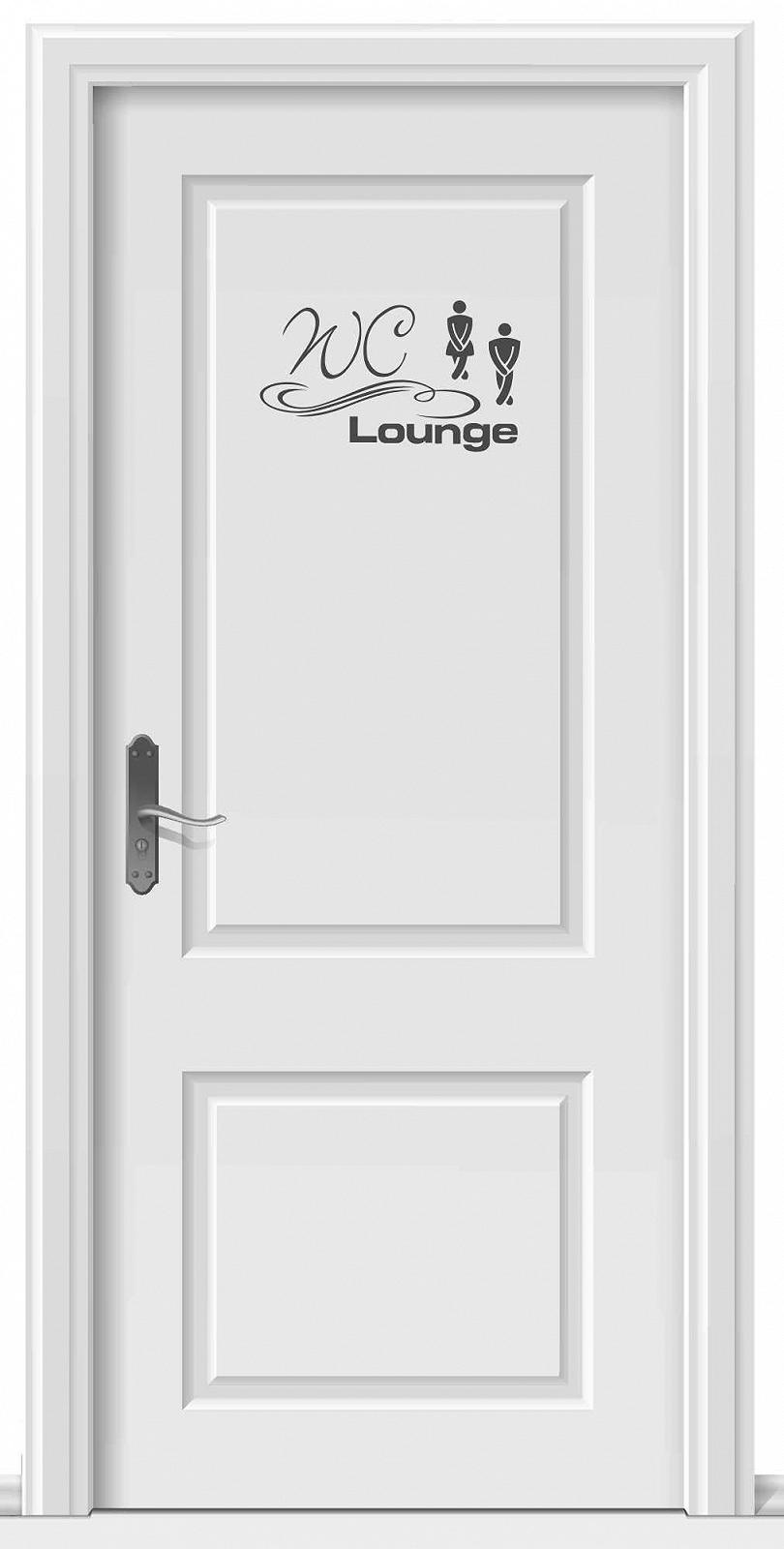 Наклейка на двері / стіну A003 WC Lounge 30 x 17 см Anthracite, фото №3 Наклейка на двері / стіну A003 WC Lounge 30 x 17 см Anthracite, фото №3