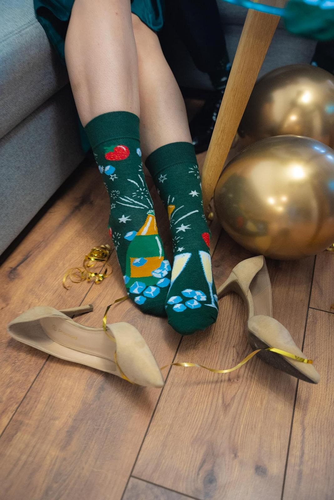 Шкарпетки Rainbow Socks Sparkling Wine Box - для жінок та чоловіків - 1 пара, фото №4