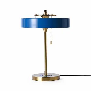 Настільна лампа Gadsby Ulia Bauhaus Ретро E27 Синя - Фото 1