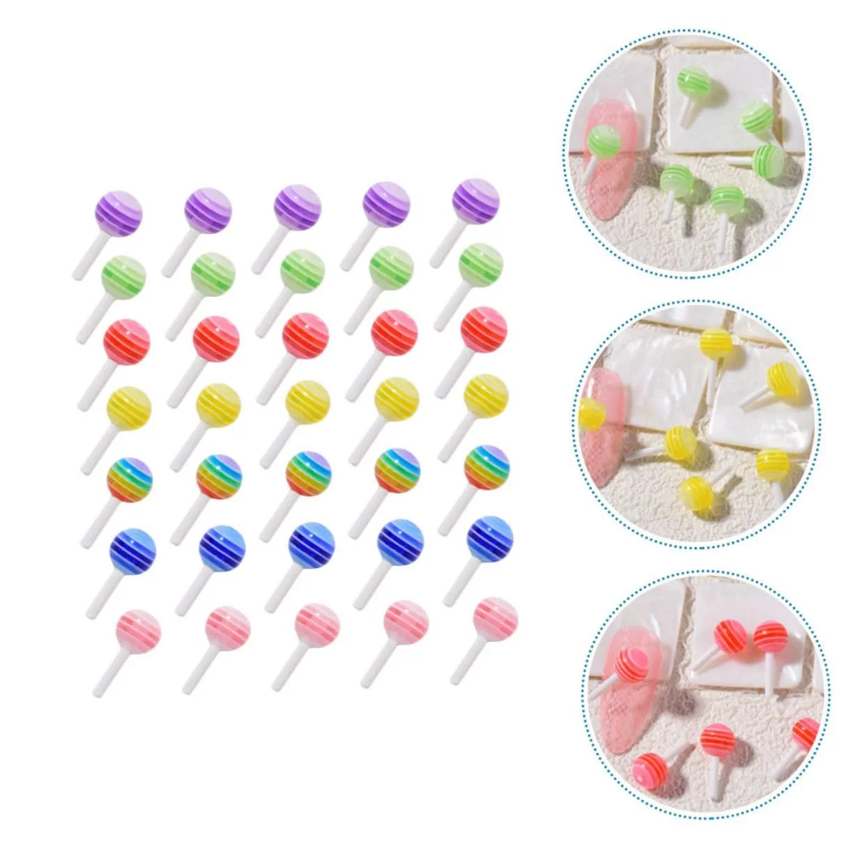 Украшения для ногтей из смолы Beavorty 50 шт. Разноцветные украшения для ногтей DIY, мультяшные маникюрные украшения для женщин и девушек, фото №7