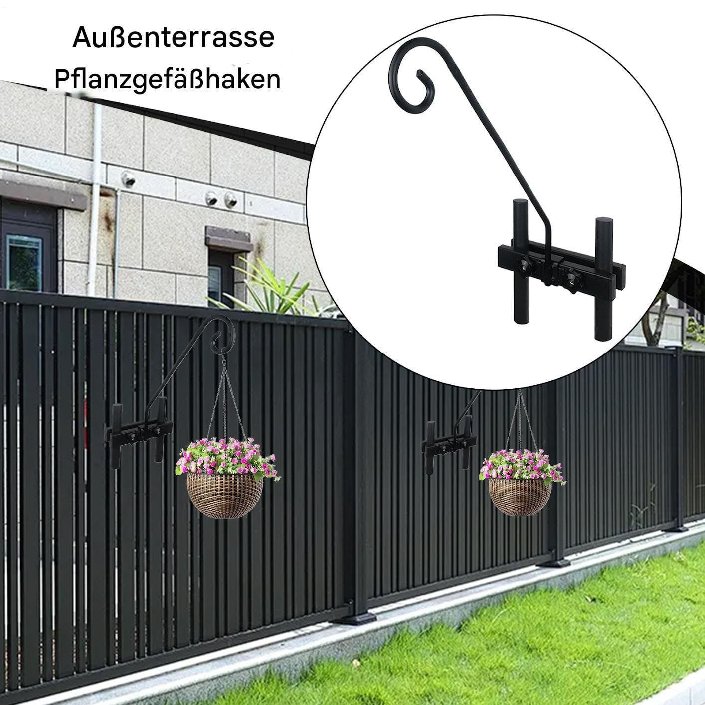 Кронштейн для підвісних рослин Металевий Регульований Чорний, фото №2 Кронштейн для підвісних рослин Металевий Регульований Чорний, фото №2