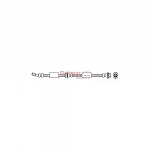 Тормозной шланг METZGER 4112002 для NISSAN, передняя ось слева, передняя ось справа - Фото 1