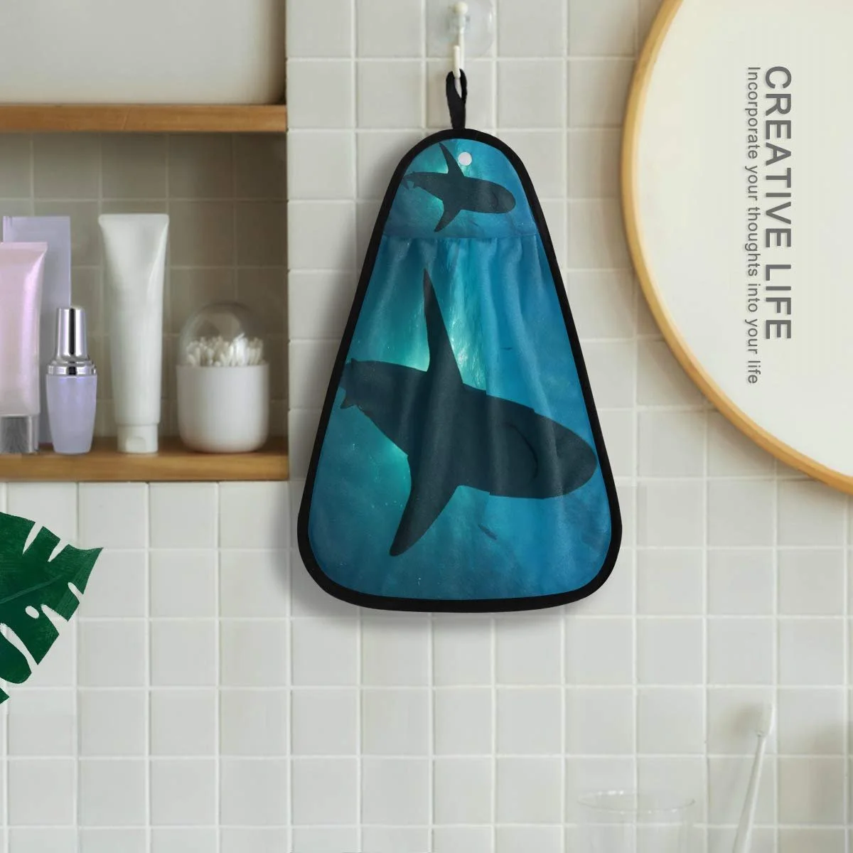 Підвісний рушник Sea Animal Shark Absorbent Quick Dry 42 x 31 см, фото №4
