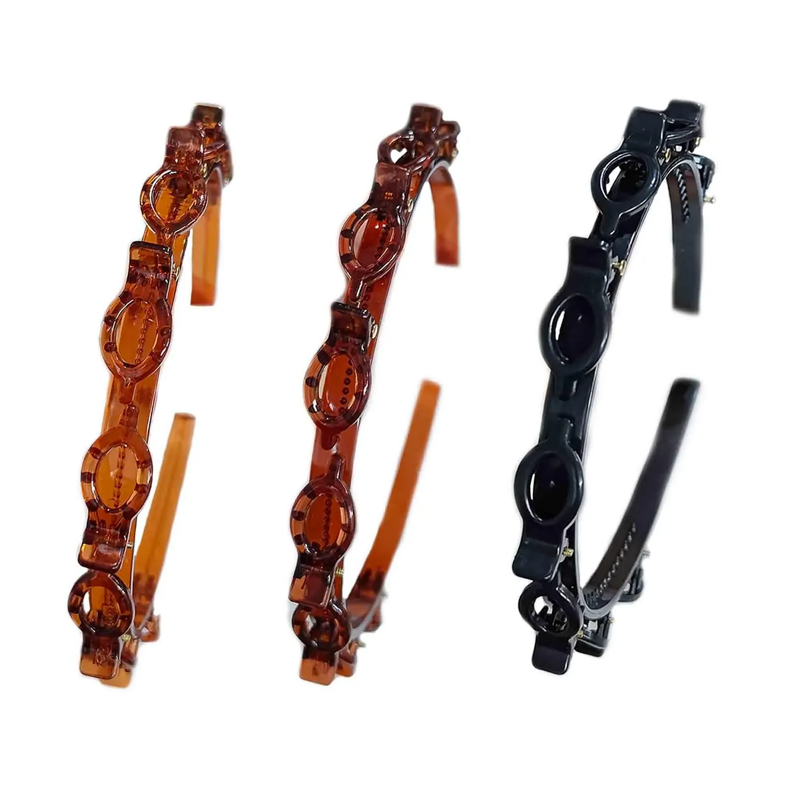 Обруч на голову ZAHD Набір з 3 штук з кліпсами, фото №1