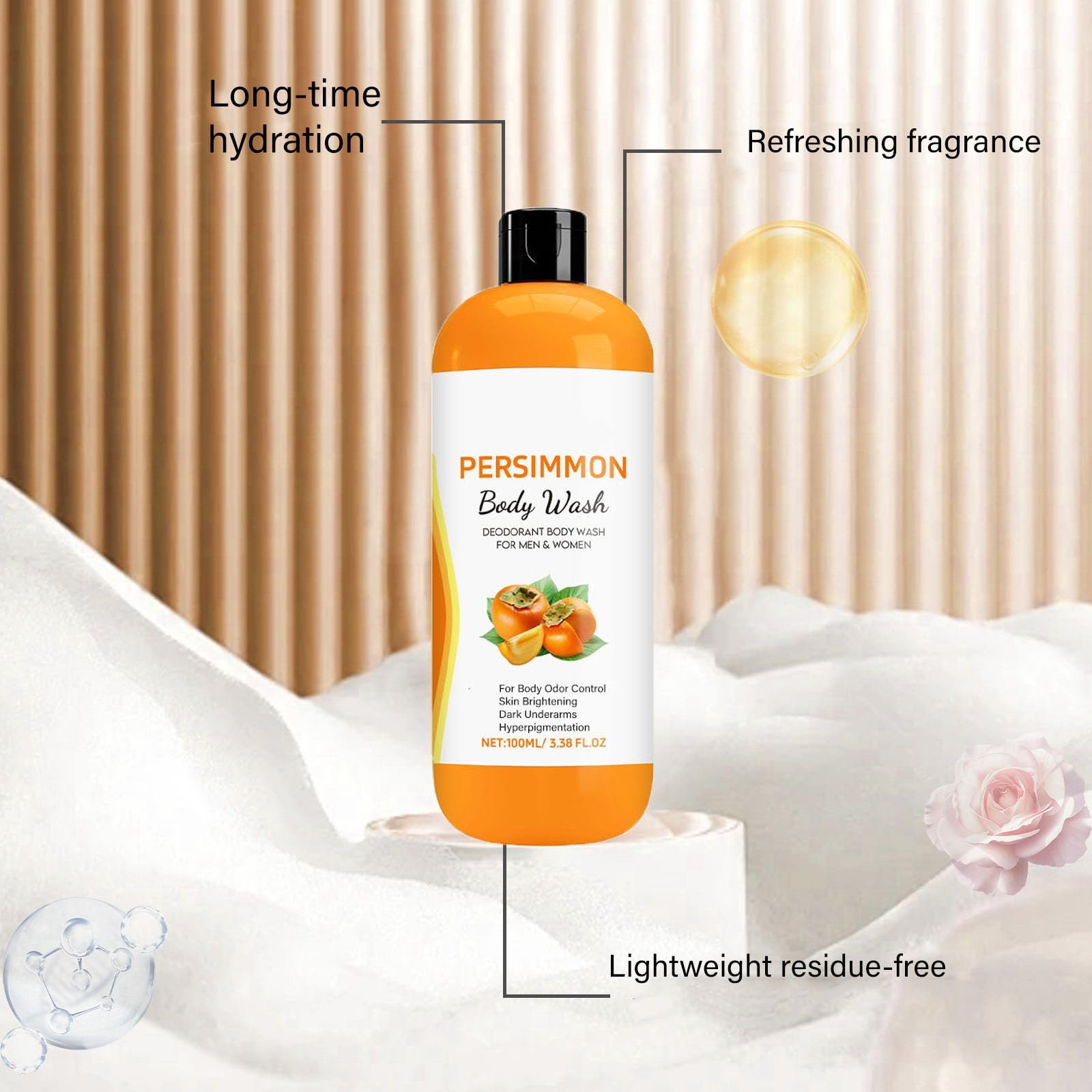 Гель для душу Persimmon для контролю запаху тіла 1 шт., фото №5 Гель для душу Persimmon для контролю запаху тіла 1 шт., фото №5