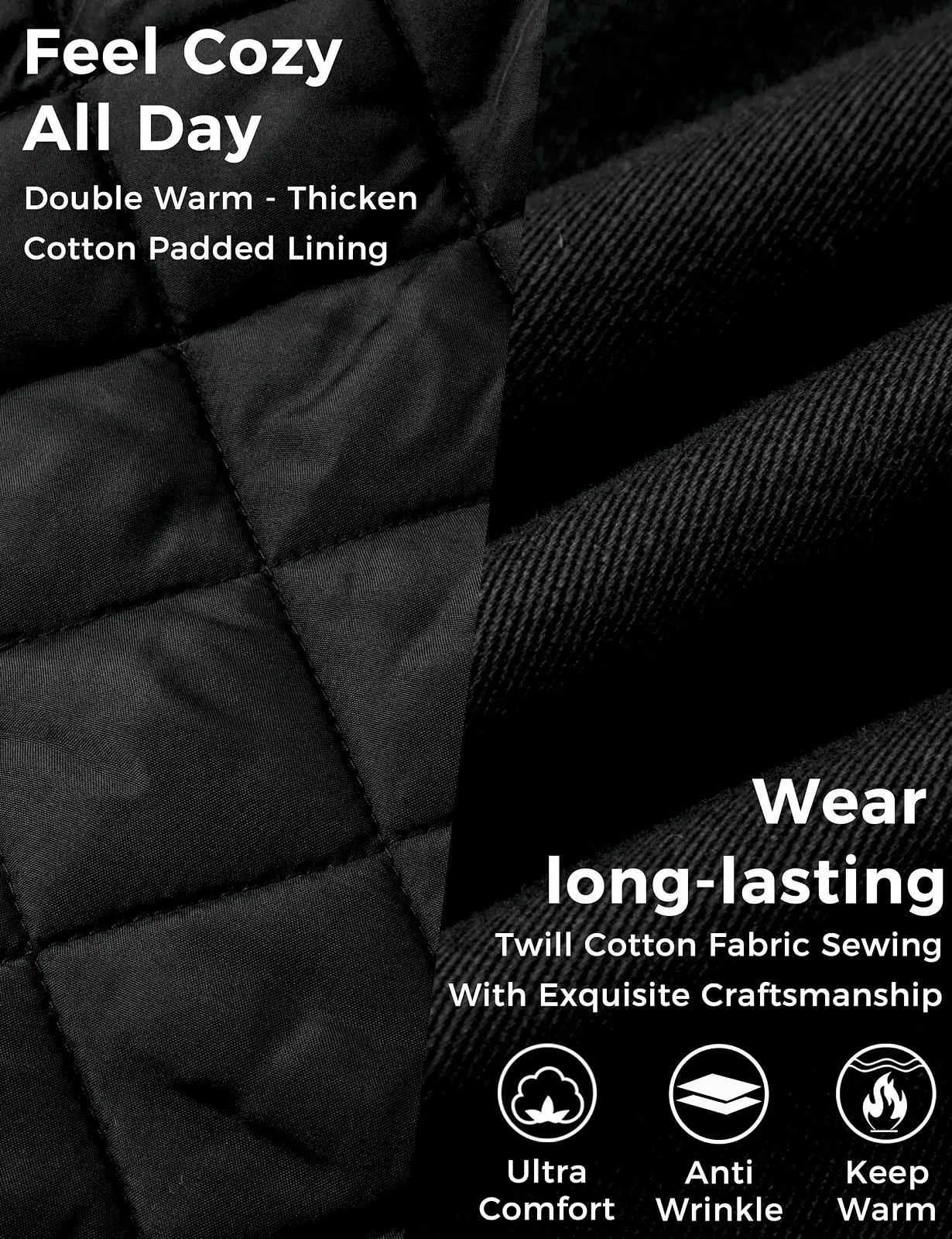 Куртка Wantdo Класична Бавовняна Жіноча Тепла Флісова, фото №4