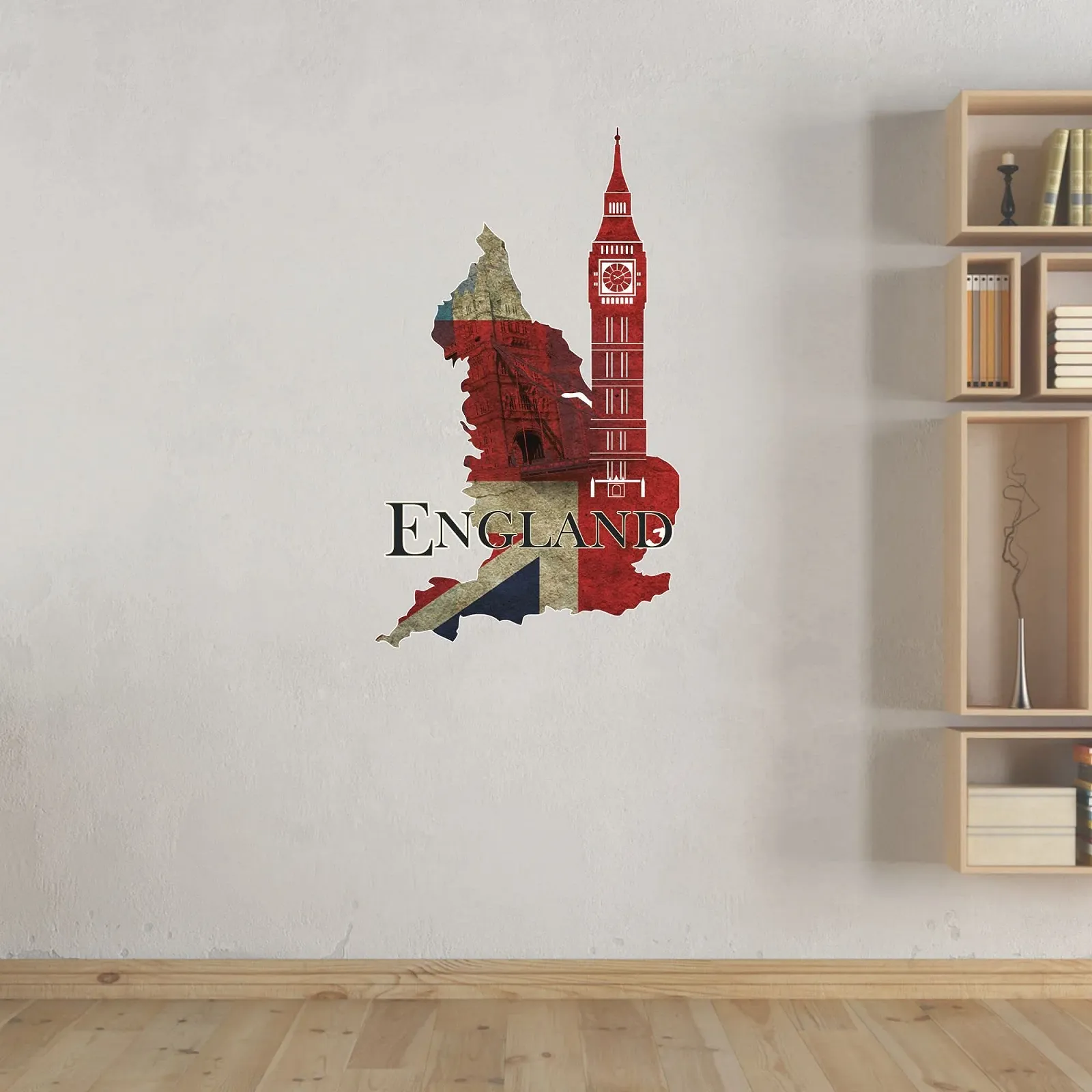 Наклейка на стену GRAZDesign England London Flag 3D 97 x 57 см, фото №2