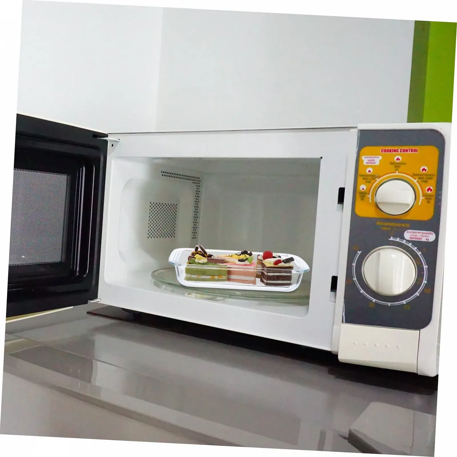 Форма для запекания GLEAVI Закаленное стекло Прямоугольная Большая Термостойкая, фото №4