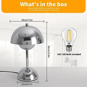 Настільна лампа Mushroom Сенсорна 3 рівні яскравості G45 Тепле світло synthetic.ua - Фото 1