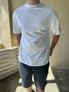 Футболка оверсайз біла однотонна RD373 synthetic.ua - Фото 1