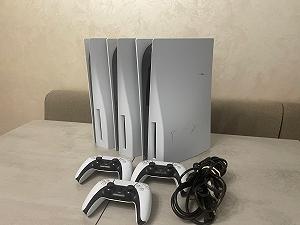 Ігрові приставки Sony Playstation PS5 CFI-1015A, CFI-1115A, CFI-1215A,  Blu-ray + джойстик synthetic.ua - Фото 1