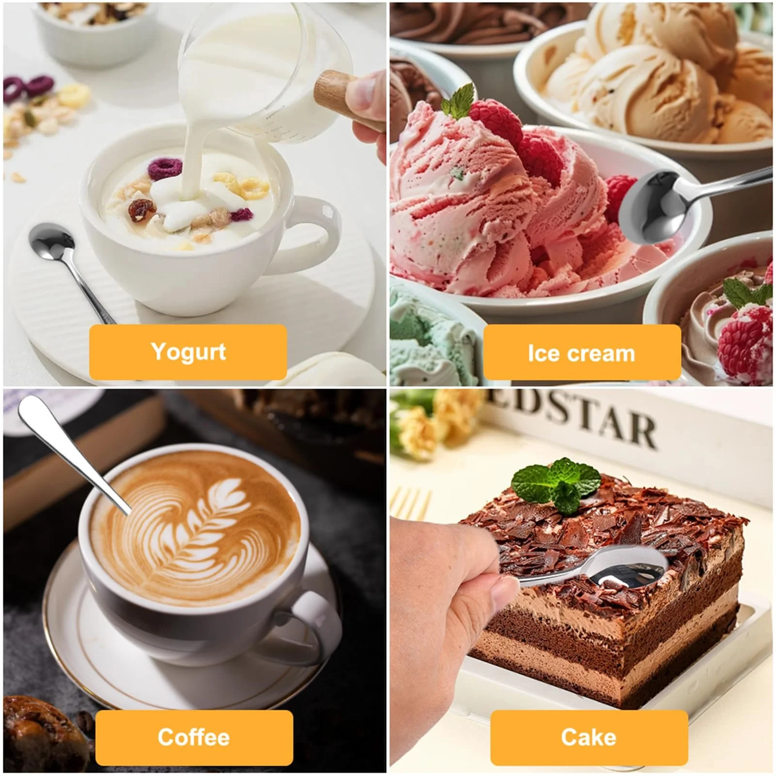 Ложки кавові Набір з 12 штук, нержавіюча сталь, 10.5 см, фото №6 Ложки кавові Набір з 12 штук, нержавіюча сталь, 10.5 см, фото №6