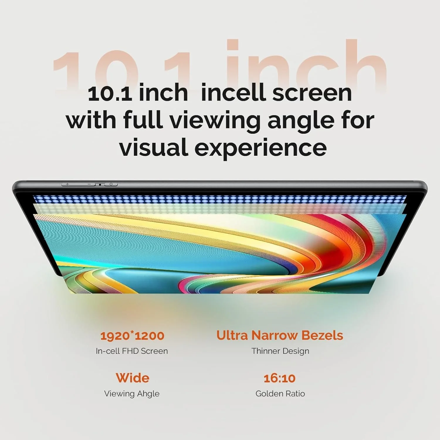 Планшет 10'' Full HD FLYCOAY M820-ЄЕЗ (12+24)/128Gb / 8 ядер / Android 14 / 8000 мАг / Сірий, фото №4