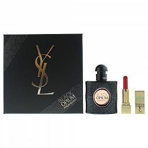 Набор Yves Saint Laurent Black Opium (Парфюмерная вода, 30 мл + Мини-помада Rouge Pur Couture 1.1.4 мл), 200 г - Фото 1