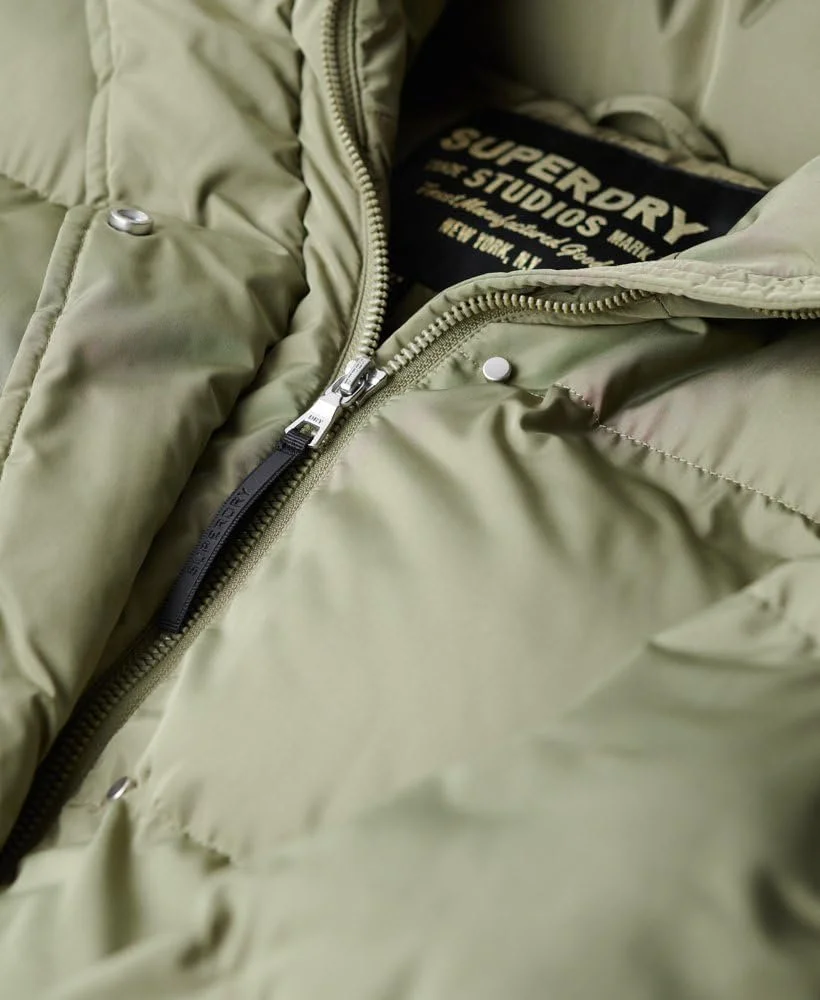 Пальто Superdry Longline Hooded Puffer, фото №3 Пальто Superdry Longline Hooded Puffer, фото №3