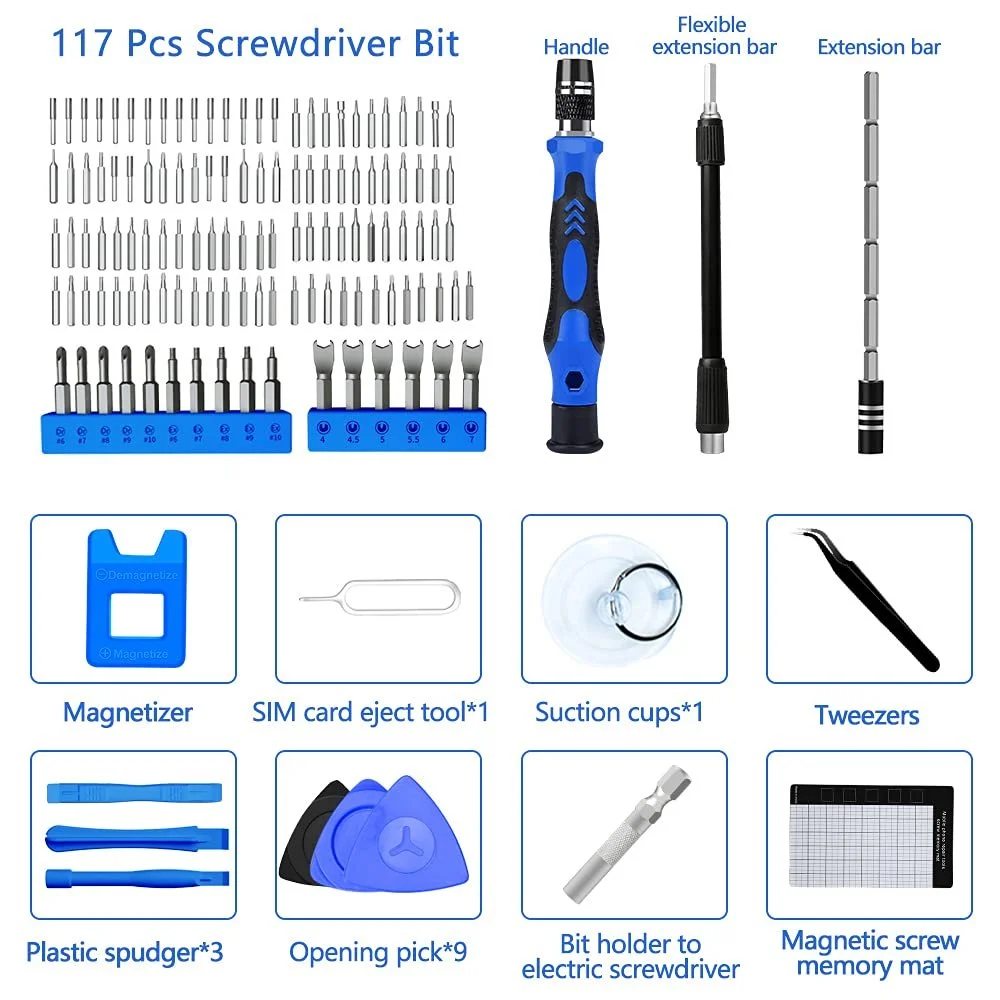 Набір викруток для точної механіки 138 в 1 Магнітний, фото №5