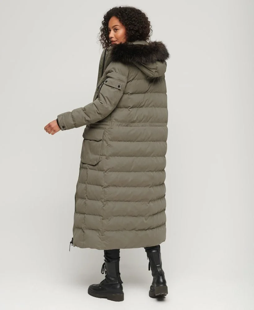 Жіноча парка Superdry Mf з капюшоном зі штучного хутра A4, утеплена, фото №2 Жіноча парка Superdry Mf з капюшоном зі штучного хутра A4, утеплена, фото №2